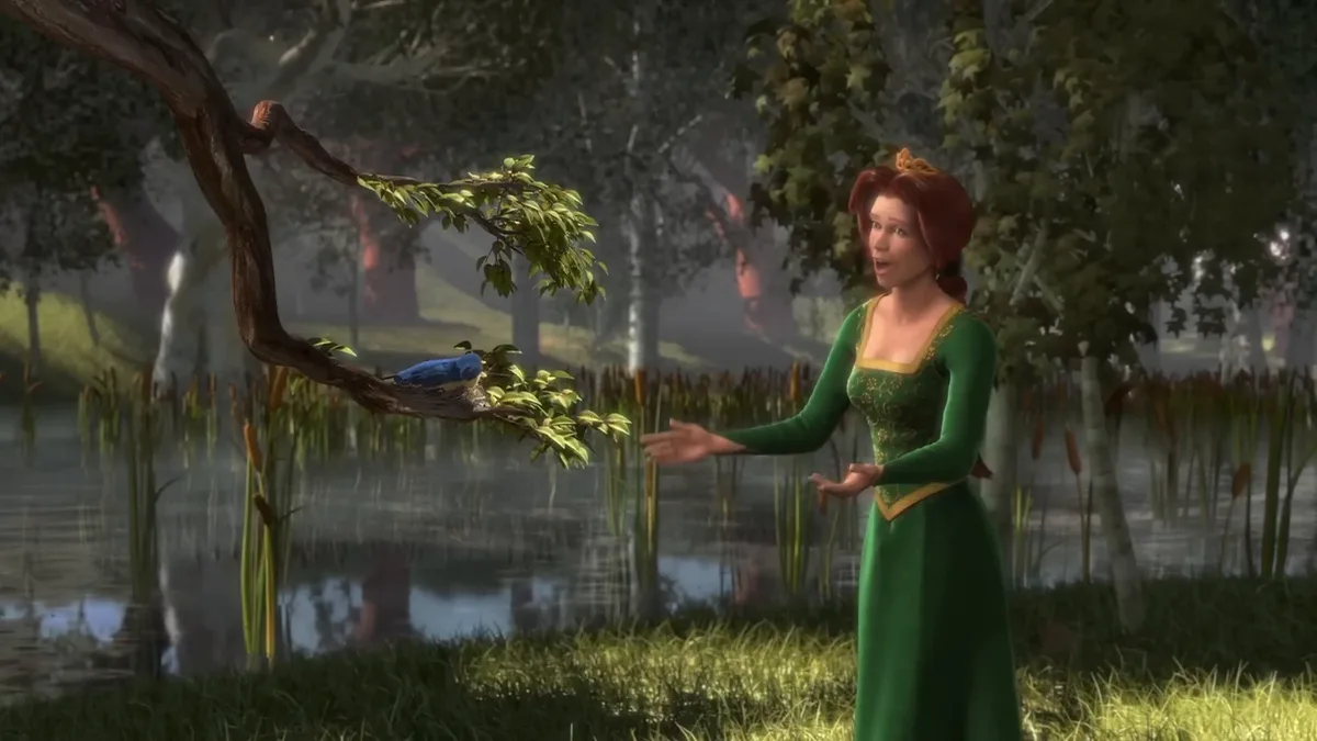 Shrek 1 - Fiona sings to a bird (DUB MODE) thumbnail